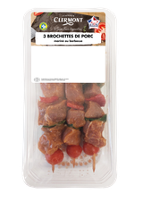 Brochettes de porc mariné barbecue