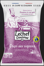 Chips de pommes de terre aux oignons