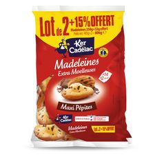 Madeleines Extra Moelleuses Maxi Pépites