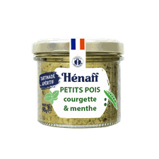 Tartinable à base de petits pois, courgette et menthe