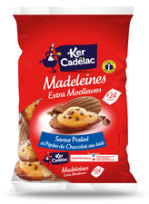 Madeleines Extra Moelleuses Saveur Praliné et Pépites De Chocolat Au Lait