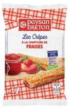 Crêpes fourrées à la Confiture de Fraises Gariguette