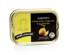 Sardines à l’huile d’olive vierge extra et citron bio