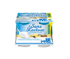 Spécialité laitière Sans lactose et aux probiotiques Vanille