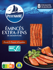 Emincés extra-fins de saumon fumé pavot et piment d’Espelette