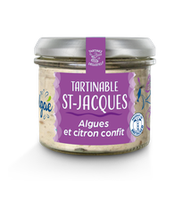 Tartinable de Saint-Jacques, algues et citron confit