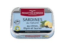 Sardines au naturel au citron thym et laurier