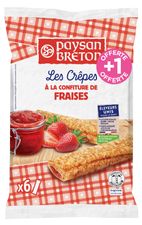 Crêpes fourrées à la Confiture de Fraises Gariguette