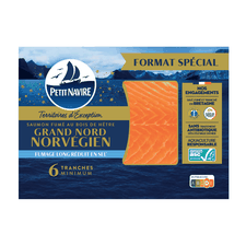 Saumon fumé Grand Nord Norvégien réduit en sel