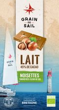 Tablette chocolat au lait et noisettes torréfiées
