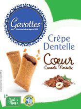 Crêpes dentelle – Cœur Cacao Noisettes