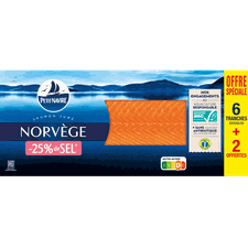 Saumon fumé Norvège -25% de sel