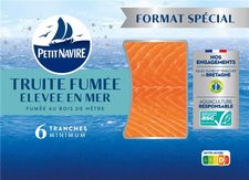 Truite fumée élevée en mer